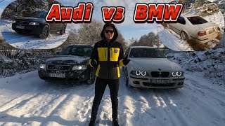 BMW e39 530d М57 vs Audi A6 C5 2.8 Quattro Snow Offroad l Штурмуем снежную горку l #offroad #quattro