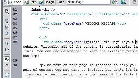 Use Design, Code and Split Views in Dreamweaver CS3