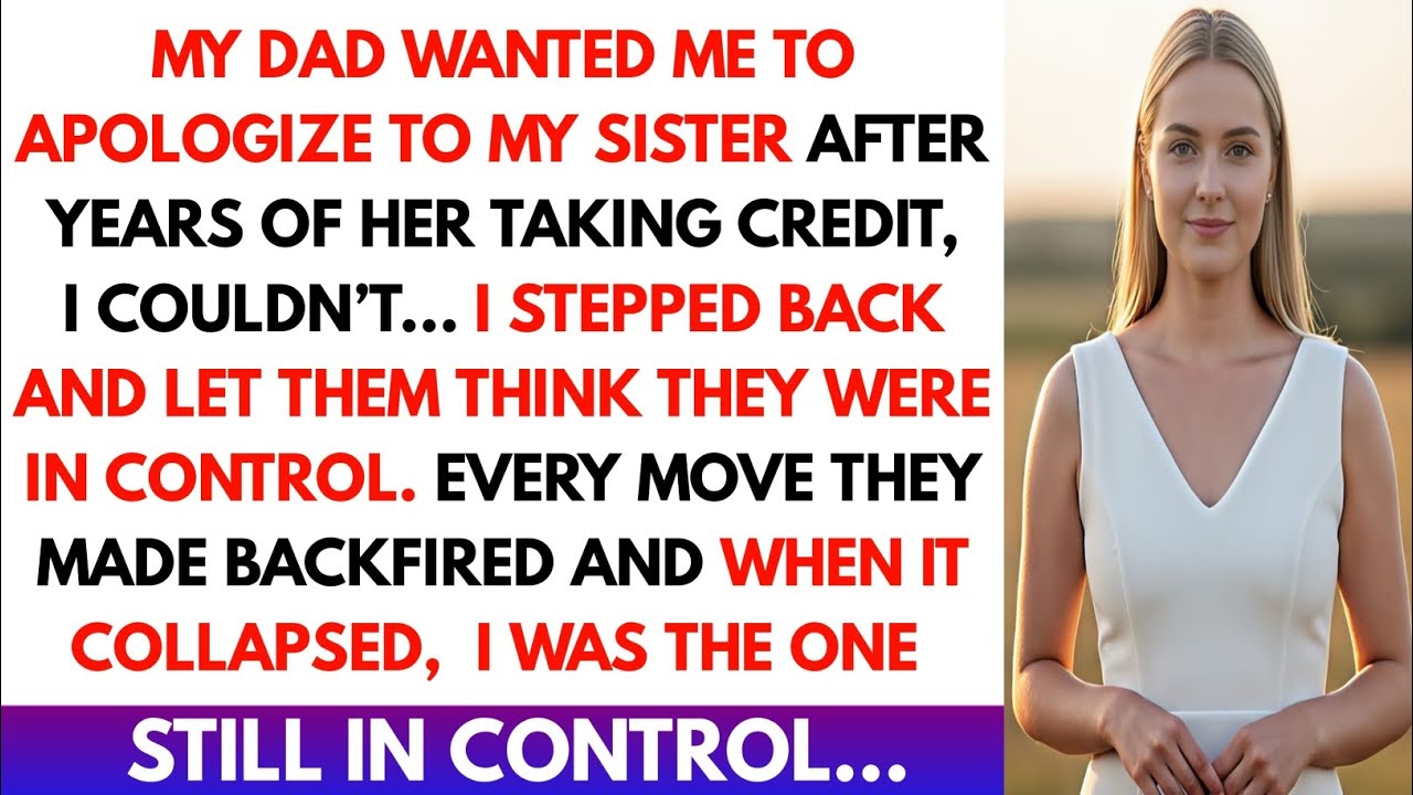 “Dad Gave Me a Choice: Apologize to My Sister or Leave — I Walked Away” and....