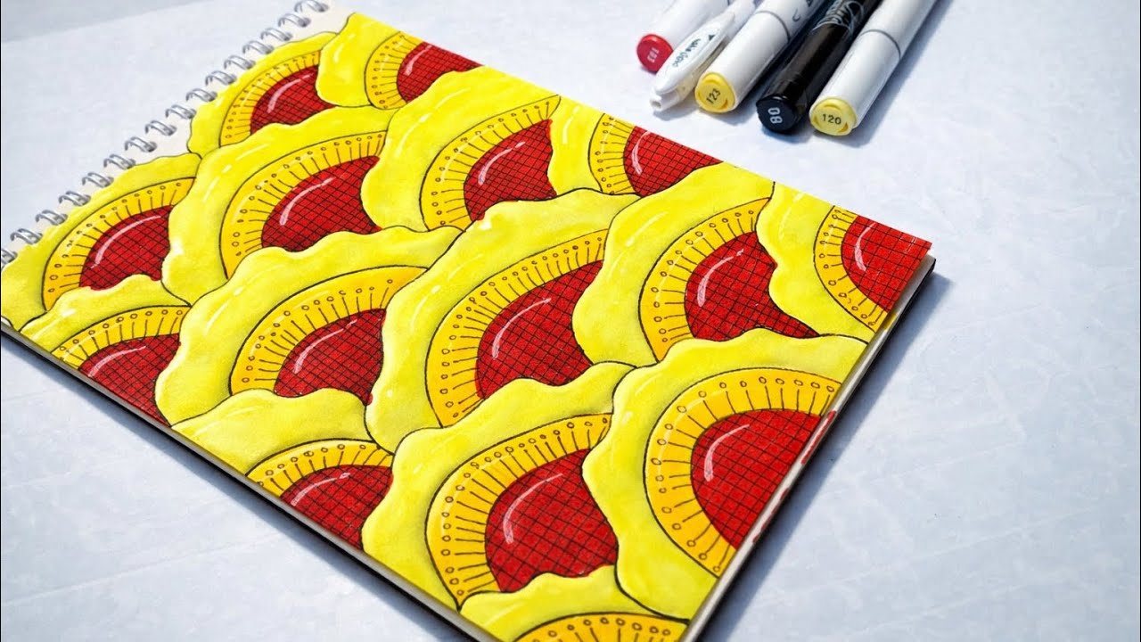 One Simple Pattern — Incredible Zentangle Result