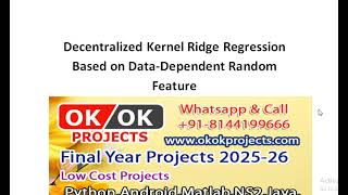 Decentralized Kernel Ridge Regression Based on Data Dependent Random Feature