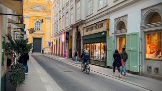 Walk in Vienna Through the Old Historic Streets, March 2023 | 4K HDR