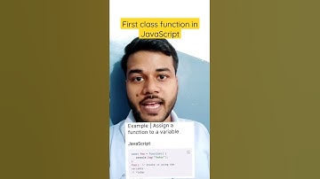 first class function JavaScript | what is first class function in JavaScript