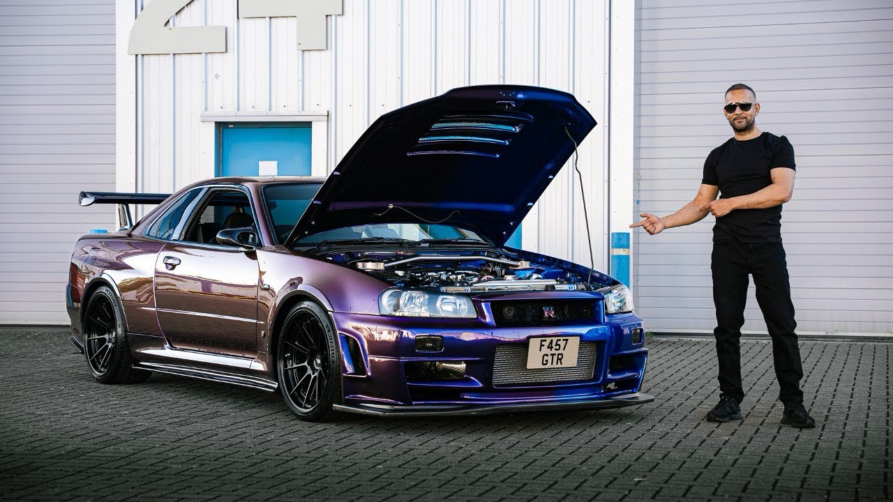 FIRST DRIVE & WALK AROUND OF MY FRESH R34 GTR DREAM BUILD!!