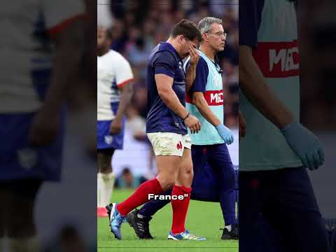 😖 Fracture de la mâchoire et suite de la Coupe du monde compromise pour Antoine Dupont #shorts