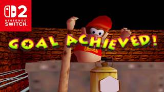 Donkey Kong 64 (Nintendo Switch 2) - 100% Walkthrough Part 32 Gameplay - Diddy inside Creepy Castle