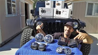 Jeep Wrangler LED Lighting Upgrade - JW Speaker All the Way Around