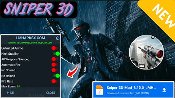 Sniper 3D Mod Apk v6.10.0 | Unlimited Money & Unlock All Weapon
