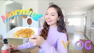 Morning Vlog | Pancakes & Market Haul!