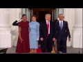 Obamas Welcome Trumps To White House