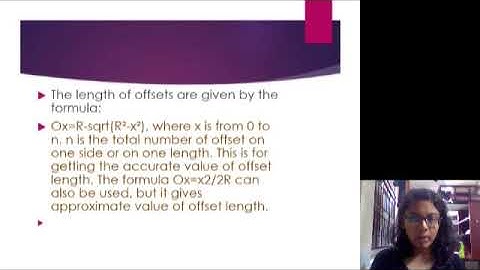 simple curve fitting offset tangent method