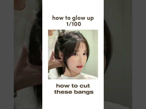 How To Cut Korean Side Bangs #shorts #tips #foryou #hair #howto #tutorial