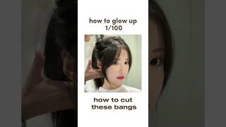 how to cut korean side bangs #shorts #tips #foryou #hair #howto #tutorial