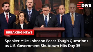 FULL Q&A: Speaker Mike Johnson Faces Tough Questions as U.S. Government Shutdown Hits Day 35 | AC15