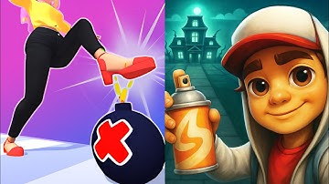 Subway Surfers vs Tippy Toe 3D - Android,ios Gameplay Walkthrough All Levels Game EP9