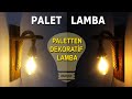 Paletten ahşap lamba yapımı | How to make pallet lamp | DIY  #ahşap #woodenlamp