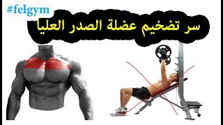 سر تضخيم عضلة الصدر العليا | upper chest workout