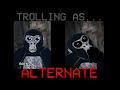 Trolling as alternate gorillatag virtualreality gtag  gorilla tag trolling ep 14