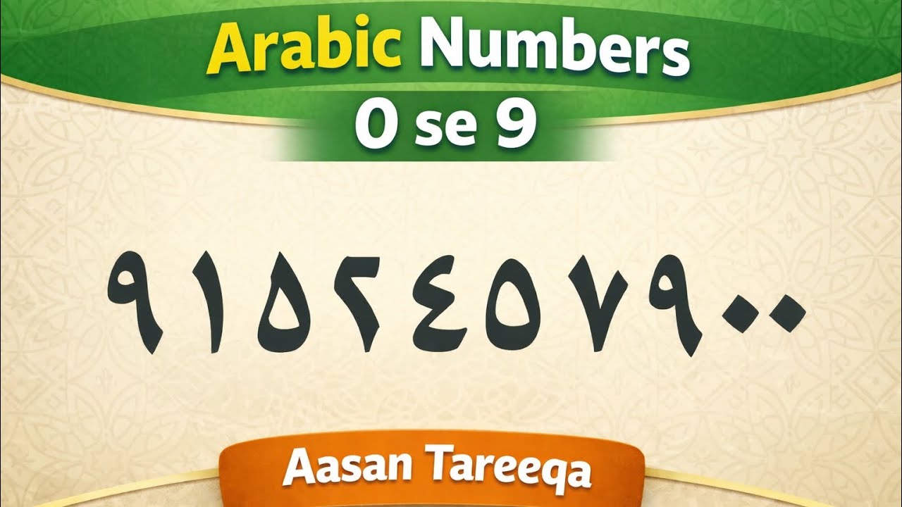 Arabic Numbers 0–9 | Easy Learning with SHEKH -AR | 