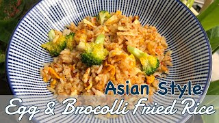 5 Minutes Recipe Asian Style Egg & Brocolli Fried Rice Easy & Super Delicious