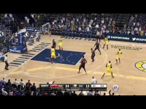 NBA 2015 Miami Heat Vs Indiana Pacers 1st Qrt NBA Live 15 PS4 HD
