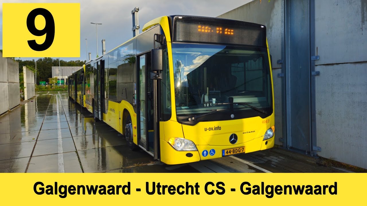 U-OV lijn 9: Galgenwaard - Utrecht CS - Galgenwaard | Qbuzz 4047 | 2024