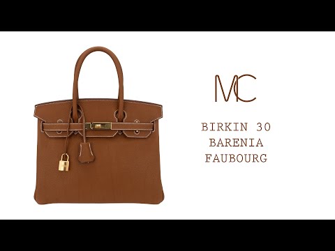 Hermes Birkin 30 Bag Barenia Faubourg Palladium Hardware – Mightychic