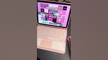 Pink Wireless iPad Keyboard Case | Detachable | Work From Home #fyp