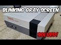 Nintendo NES - Blinking Gray Screen - Blinking Power LED Light FIX