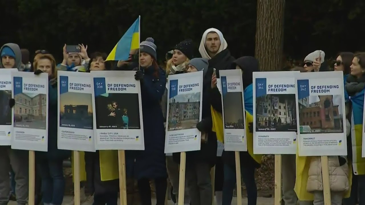 Events mark one year anniversary of Russian invasion of Ukraine