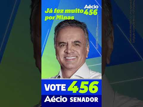 Senador de Minas é Aécio 4️⃣5️⃣6️⃣!