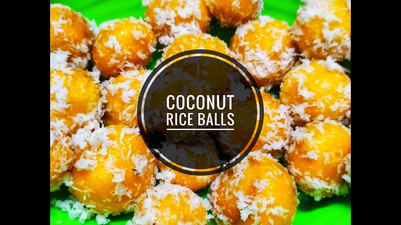Coconut Rice Balls Recipe Thai Coconut Balls Khanom Tom Rice Ball