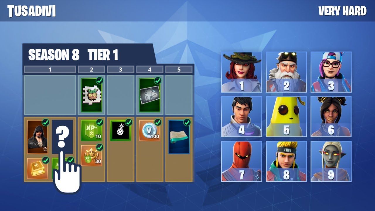 FORTNITE BATTLE PASS CHALLENGE - 3 PRUEBAS DIFERENTES - MUY DIFICIL | tusadivi