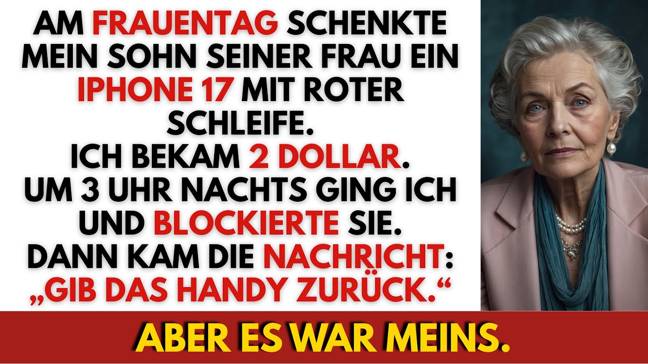 Mein Sohn schenkte seiner Frau ein iPhone 17 mit roter Schleife – ich bekam 2 $ und ging um 3 Uhr