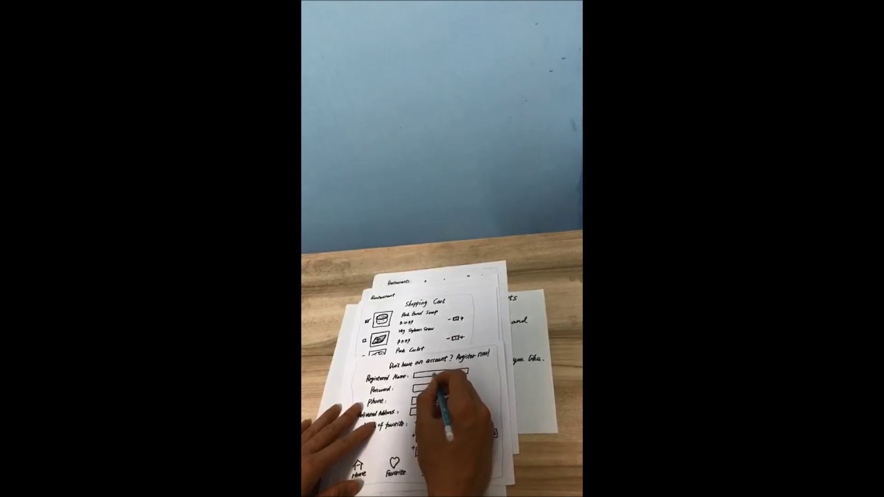 Usability Test of Low-Fidelity Paper Prototype -- Food Delivery ...