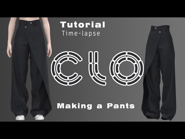 How to Make a PANTS in CLO3D/MARVELOUS: Timelapse Tutorial - YouTube