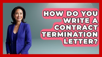 How Do You Write A Contract Termination Letter? - Civil Engineering Explained