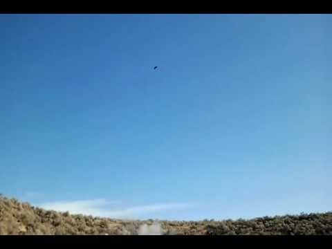 2.5lb tannerite blows lawn mower 300ft in the air