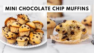 Mini Chocolate Chip Muffins Recipe | Soft, Fluffy & Easy