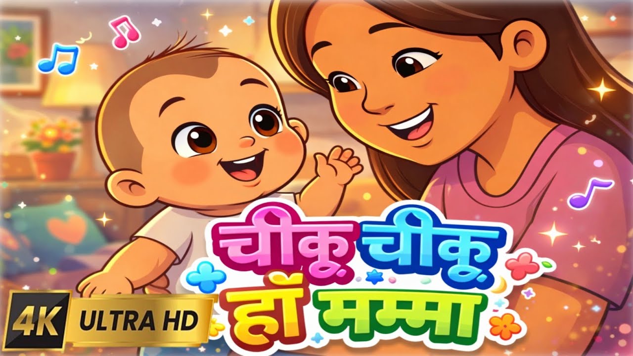 Chiku Chiku Haan Mamma | Baby Songs Hindi | Nursery Rhymes Cartoon Video