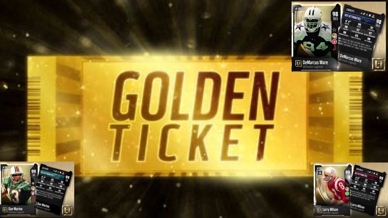 MADDEN 18 GOLDEN TICKET PACK OPENING!! LTD LARRY WILSON! NEW ULTIMATE LEGEND DAN MARINO & DWARE!!