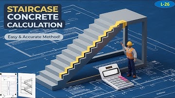 How To Calculate Quantity Of Concrete  In Staircase | Staircase Concrete quantity #staircase #civil