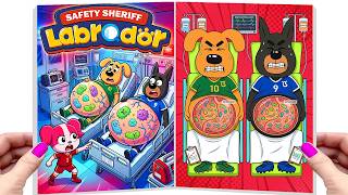Sheriff Labrador Catching Criminals in the City | Make Quiet Book Sheriff Labrador ❤️ DIY Paper