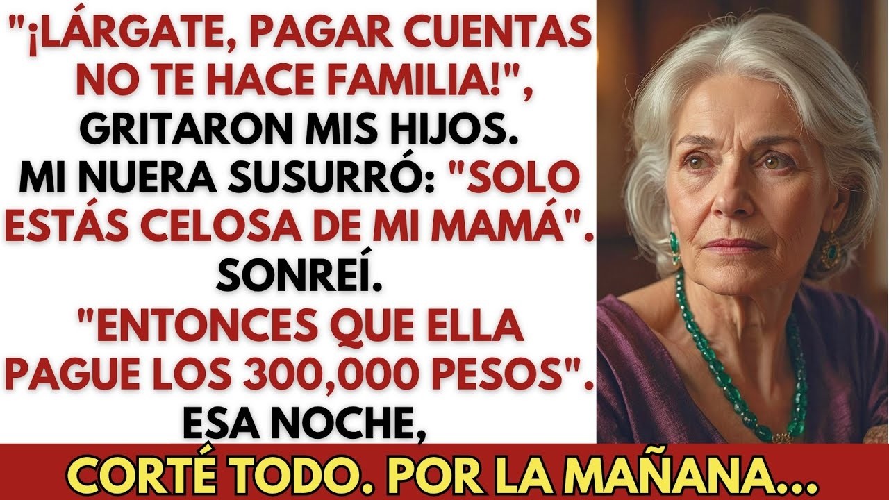 En la reunión familiar, mis hijos me rechazaron    Así que los rechacé de vuelta