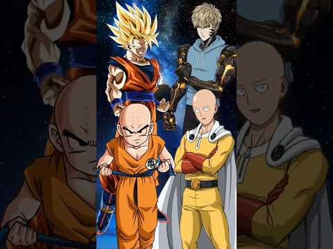 Goku & Krillin Active God Mode Saitama & Genos Against #shorts #goku #saitama #vegeta #garou