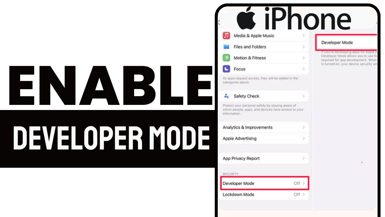 How to enable developer mode on iphone (Easy Tutorial 2024) - YouTube