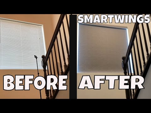 SmartWings Motorized Roller Shades Vinyl 100% Blackout