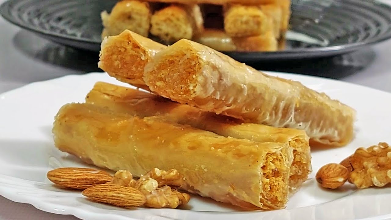 أصابع الجلاش بالكنافه هتعمليها باحترافيه احلي من الجاهزه 😍اسهل واجمل الحلويات الشرقيه لرمضان🌙