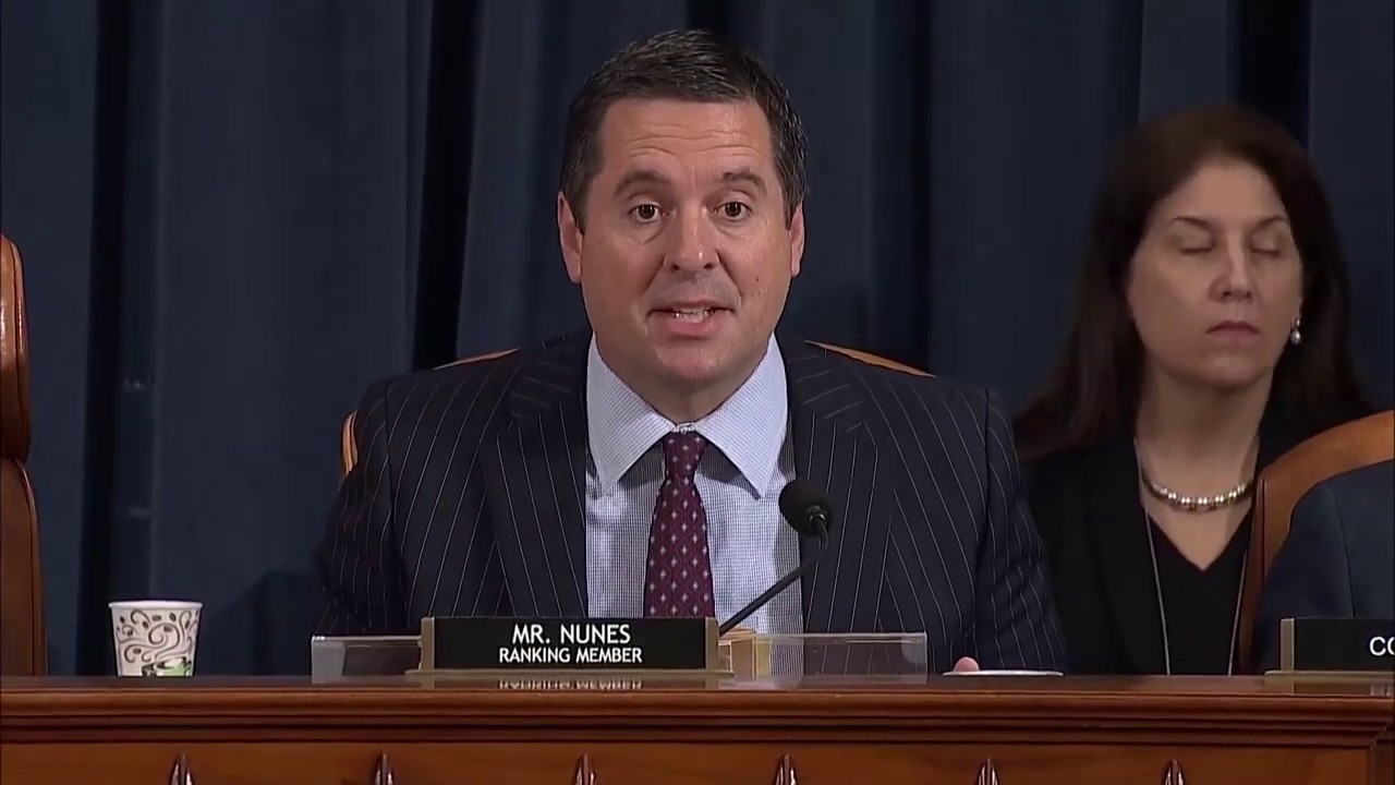 Impeachment Hearing5: Devin Nunes Pulls Another Thread At Sondland Testimony 11-2019