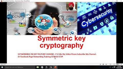 Symmetric Key Cryptography Video in Hindi.